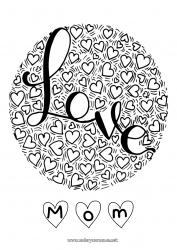 Child coloring page Heart Happy feast day ! Valentine's Day 