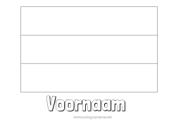 Kleurplaat aanpassen Geografie Vlag Land Duitsland Nederland