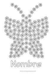 Dibujo libre Flores Mariposa Animales Insectos