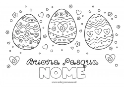 Colorare per personalizzare Uova di Pasqua Pasqua Grande uovo di Pasqua