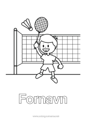 Gratis tegning Sport Racketsporter Badminton