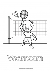 Gratis tekening Sport Racketsporten Badminton