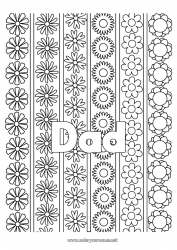 Child coloring page Flowers Daisy Complex coloring pages