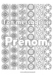 Coloriage gratuit Fleurs Marguerite Coloriages complexes