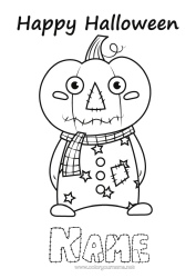 Free colouring Disguise Monster Pumpkin Halloween sign-up