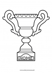 Desenho grátis Esporte Copa, troféu, medalha Competições e Prêmios