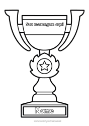 Desenho para personalizar Copa, troféu, medalha Competições e Prêmios