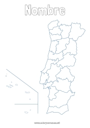 Dibujo libre Geografía País Mapa del pais Portugal