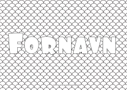 Gratis fargelegging Hav Dekorert navn Zentangle Geometriske former Dekorativ bakgrunn