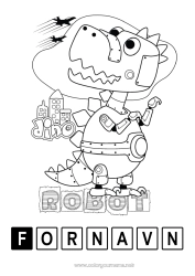 Gratis tegning Robot Dinosaurer Dyr