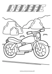 Dibujo libre Vehículos Moto Vehículos de dos ruedas