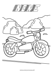 Desenho grátis Veículos Motocicleta Veículos de duas rodas