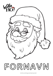 Gratis tegning Julemanden Jul