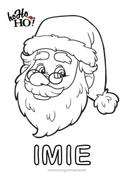 Kolorowanka za darmo Święty Mikołaj Boże Narodzenie