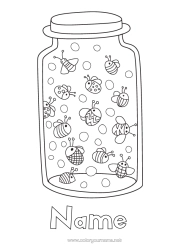 Free colouring Animal Bee Insects