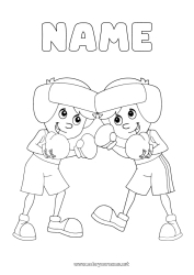 Free drawing Sport Combat sports Boxing Combat