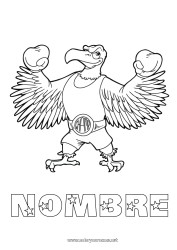Dibujo libre Sport Animales Campeón Deportes de combate Águila Boxeo
