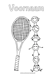 Gratis tekening Tennis Racketsporten Racket