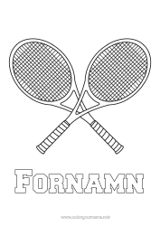 Gratis teckning Sport Tennis Racketsporter Racket