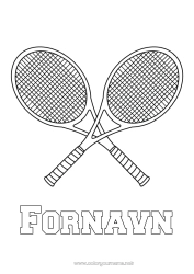 Gratis tegning Sport Tennis Racketsporter Racket