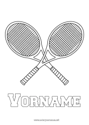 Kostenlose Zeichnung Sport Tennis Schlägersportarten Schläger
