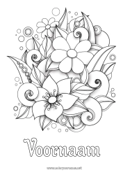 Gratis tekening Bloemen Intermediaire kleurplaten