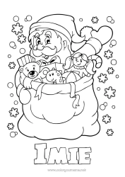 Rysunek za darmo Święty Mikołaj Boże Narodzenie Okap Zabawki Gry i zabawki