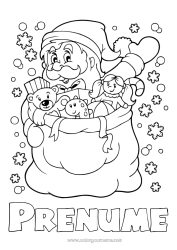 Desen liber de colorat Moș Crăciun Crăciun Hota Jucării Jocuri și jucării