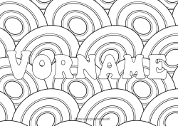 Malvorlage anpassen Dekorierter Name Ostereier Zentangle Ei