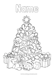 Colouring to customise Gifts Christmas Tree Christmas Toys Games And Toys