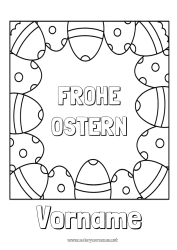 Kostenlose Malvorlage Ostereier Ostern 