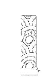 Farvelægningssiden for børn Forår Påskeæg Påske Læseklip Zentangle Geometriske former