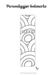 Gratis fargelegging Vår Påskeegg Påske Bokmerke Zentangle Geometriske former