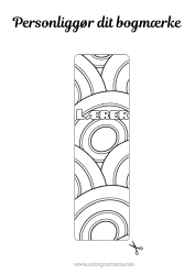 Gratis farvelægning Forår Påskeæg Påske Læseklip Zentangle Geometriske former