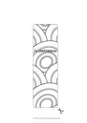 Kolorowanka dla dziecka Wiosna Jajka wielkanocne Wielkanoc Zakładka do książki Zentangle Formy geometryczne