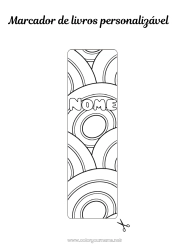 Desenho grátis Primavera Ovos de Páscoa Páscoa Marcador de Página Zentangle Formas geométricas
