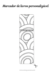 Desenho grátis Primavera Ovos de Páscoa Páscoa Marcador de Página Zentangle Formas geométricas