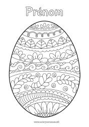 Coloriage gratuit Oeufs de Pâques Pâques Gros oeuf de Pâques