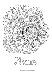 Free coloring Sea Shell Complex coloring pages Zentangle Marine or aquatic animals