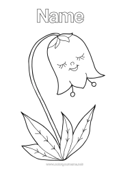 Coloring to customize Flowers Spring Lily of the valley 1st may