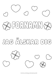 Gratis färgläggning Hjärta Klee 