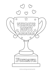 Fargeleggingssiden å tilpasse Mamma Kopp, trofé, medalje Konkurranser og priser