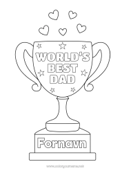 Gratis fargelegging Pappa Kopp, trofé, medalje Konkurranser og priser