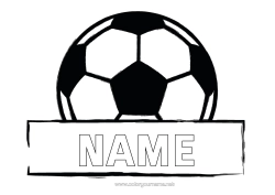 Free colouring Football Football Sport Team sports