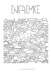 Free colouring Crocodile Animal Search and find Reptiles
