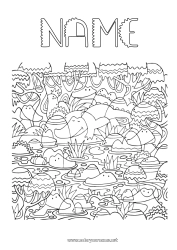 Free coloring Crocodile Animal I spy Reptiles