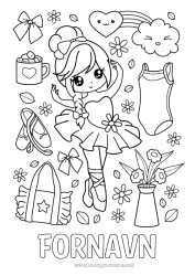 Gratis tegning Sport Dans. Pige Gymnastik Kunstnerisk sport Ballet