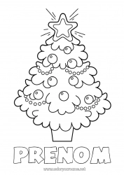 Coloriage gratuit Sapin de Noël Noël