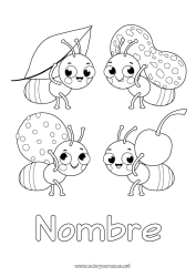 Colorear gratis Animales Hormiga Insectos