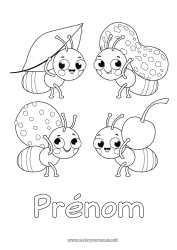 Coloriage à personnaliser Animal Fourmi Insectes